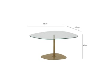 Karamea Soffbord 85 cm - Guld - Möbler - Vardagsrum - Soffbord & vardagsrumsbord - Soffbord