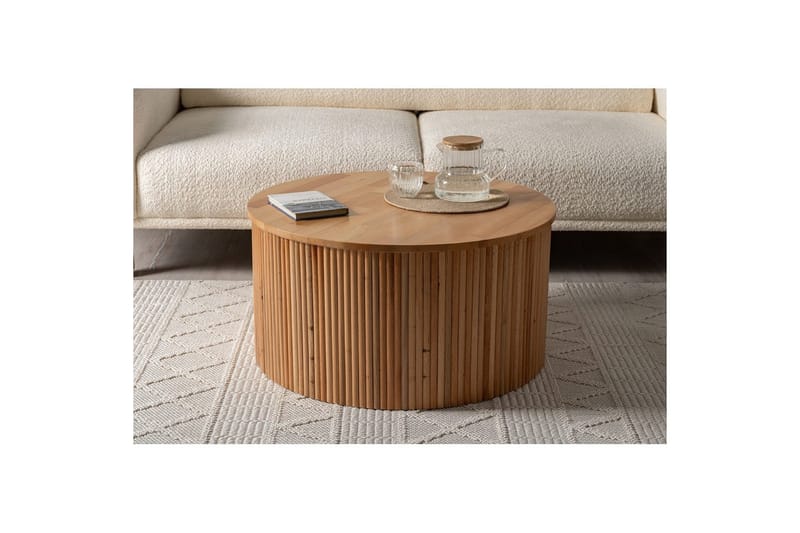 Soffbord Karela Bok - Rödfärgat trä - Möbler - Vardagsrum - Soffbord & vardagsrumsbord - Soffbord