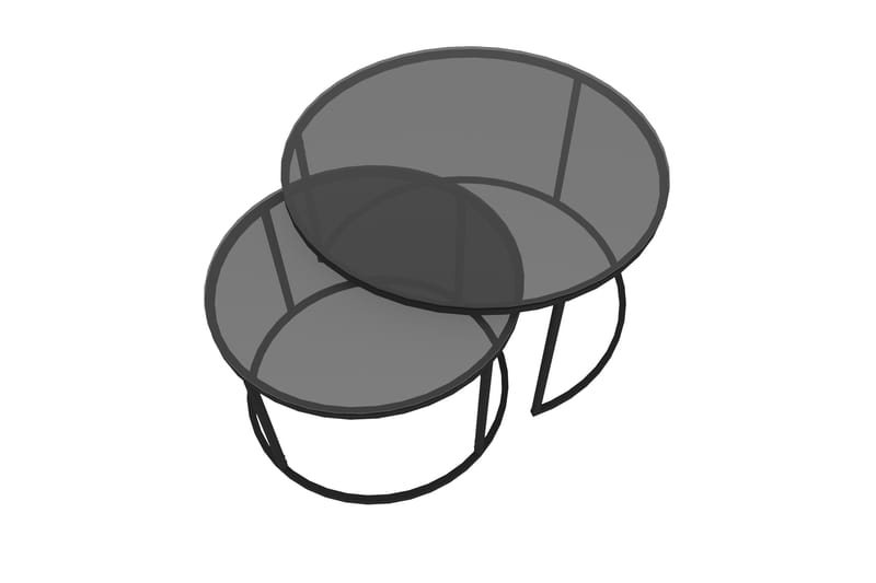 Kashiwa Soffbord 60 cm - Svart - Möbler - Vardagsrum - Soffbord & vardagsrumsbord - Satsbord