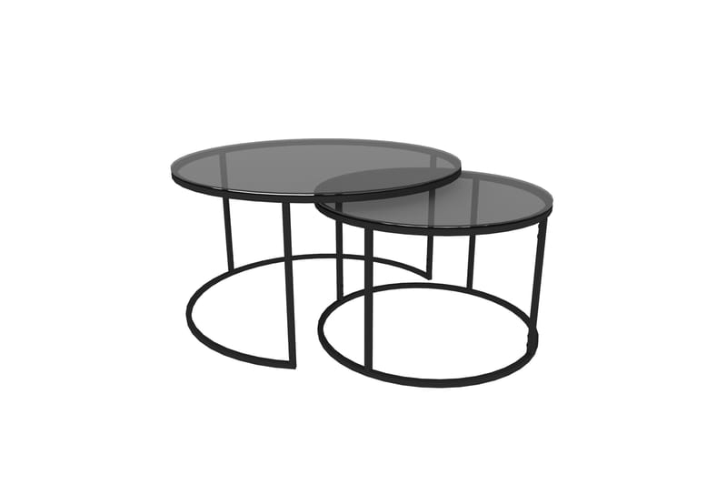 Kashiwa Soffbord 60 cm - Svart - Möbler - Vardagsrum - Soffbord & vardagsrumsbord - Satsbord