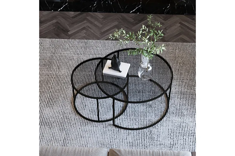 Kashiwa Soffbord 60 cm - Svart - Möbler - Vardagsrum - Soffbord & vardagsrumsbord - Satsbord