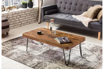 Katsura Soffbord 115 cm - Massivt trä/svart - Möbler - Vardagsrum - Soffbord & vardagsrumsbord - Soffbord