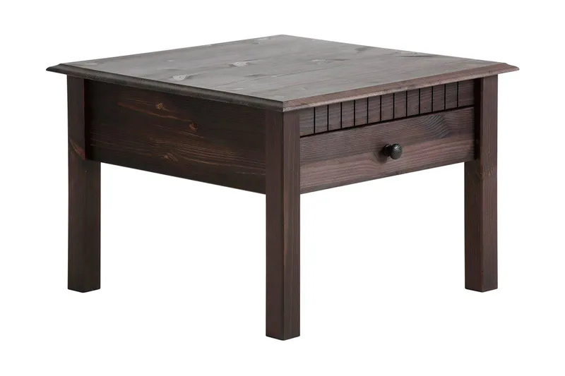 Kersey Soffbord 60 cm med Förvaring Låda, Svart