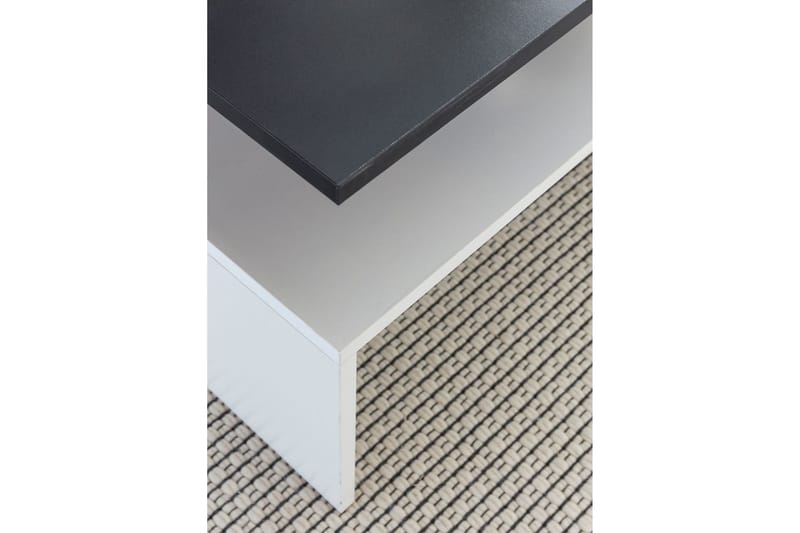 Ketchum Soffbord 90 cm med Förvaring Hylla - Svart/Vit - Möbler - Vardagsrum - Soffbord & vardagsrumsbord - Soffbord