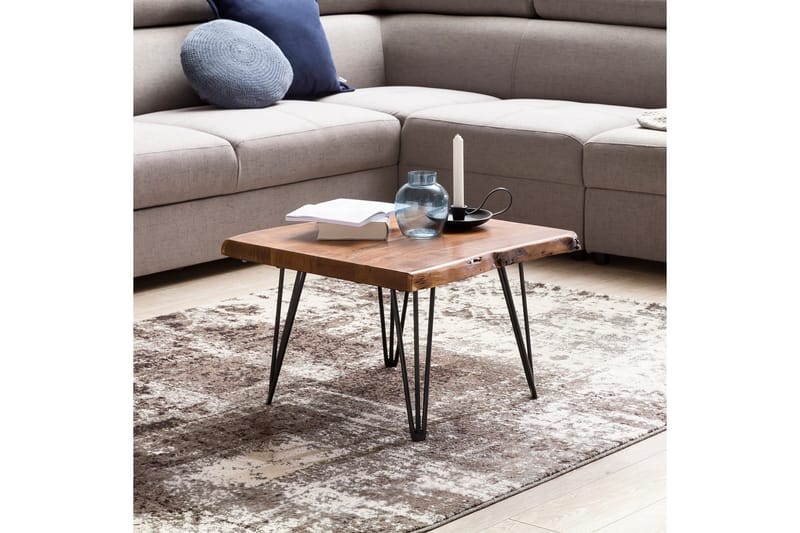 Kezia Soffbord 56 cm - Massivt Trä/Svart - Möbler - Vardagsrum - Soffbord & vardagsrumsbord - Soffbord