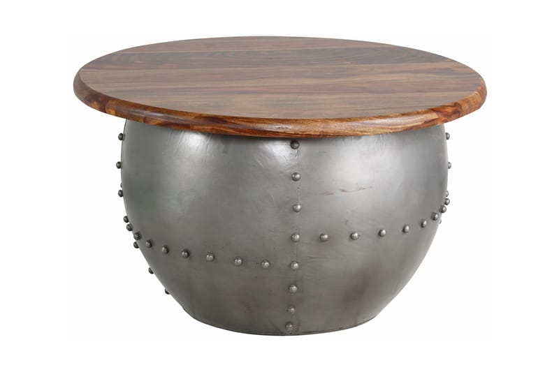 Khalsa Soffbord 75 cm Runt, Mangoträ/Valnötsbrun