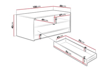 Kintore Soffbord 50 cm - Svart - Möbler - Vardagsrum - Soffbord & vardagsrumsbord - Soffbord