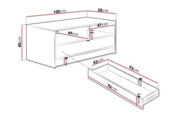 Kintore Soffbord 50 cm - Vit - Möbler - Vardagsrum - Soffbord & vardagsrumsbord - Soffbord