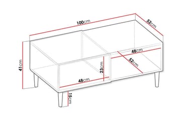 Kintore Soffbord 52 cm Svart - Möbler - Vardagsrum - Soffbord & vardagsrumsbord - Soffbord