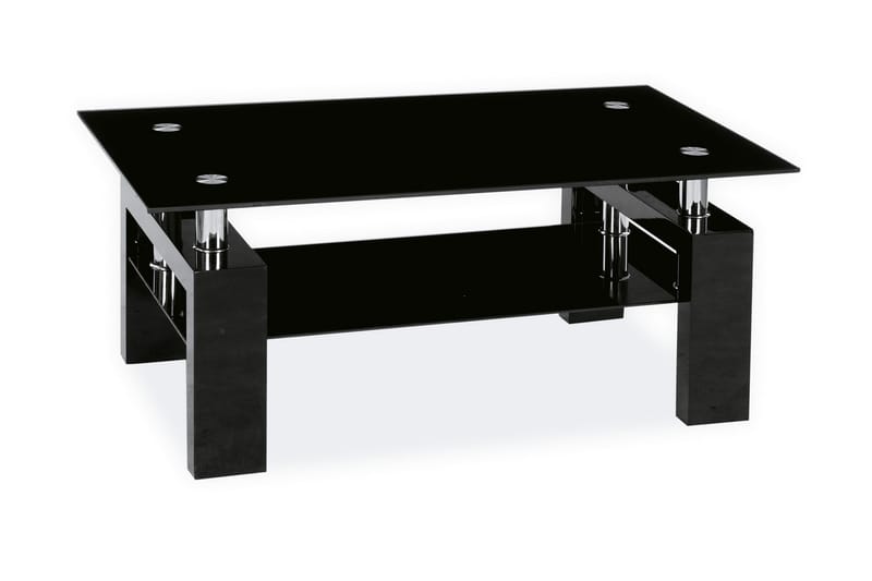 KOBRIN Soffbord 110 cm Glas/Svart - Bord - Soffbord