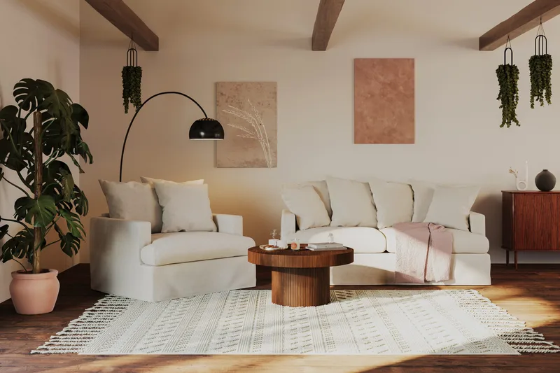 Kopparbo Runt Soffbord 90 cm - Valnöt / Trä / Mörkbrunt - Möbler - Vardagsrum - Soffbord & vardagsrumsbord - Soffbord