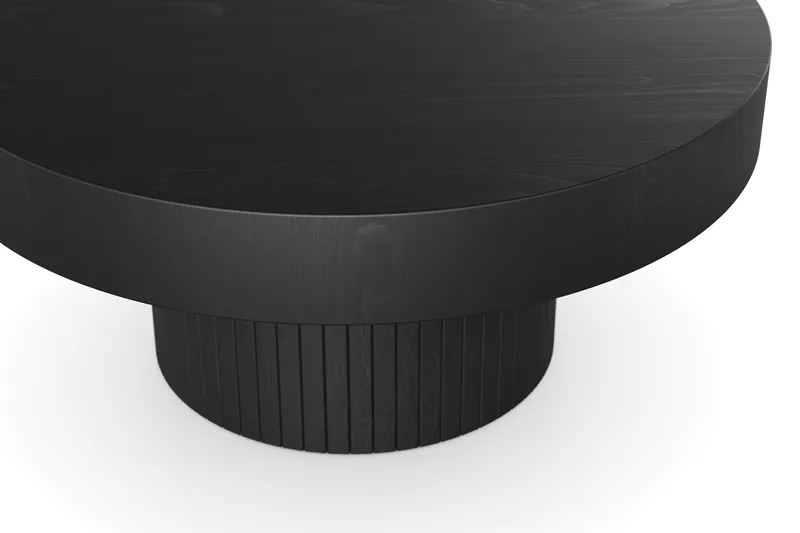 Kopparbo Soffbord 75 cm Runt Svart - Svart trä - Möbler - Vardagsrum - Soffbord & vardagsrumsbord - Soffbord