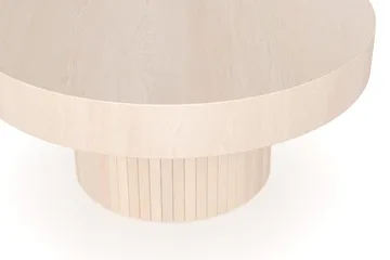 Kopparbo Soffbord 75 cm Runt Vitlaserad Ek - Ljust vitlaserat ekträ - Möbler - Vardagsrum - Soffbord & vardagsrumsbord - Soffbord
