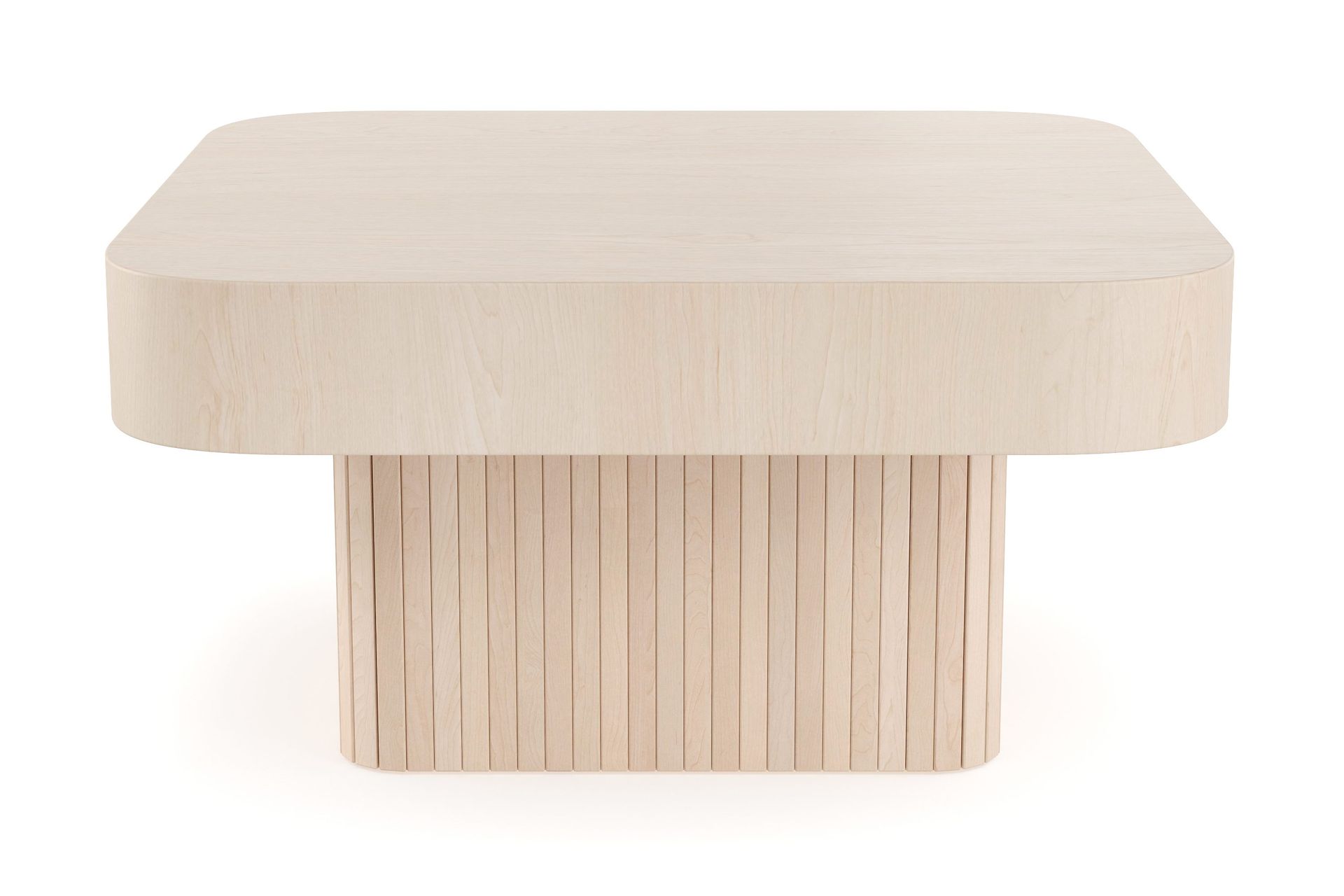 kopparbo soffbord 80 cm - ljust vitlaserat ekträ