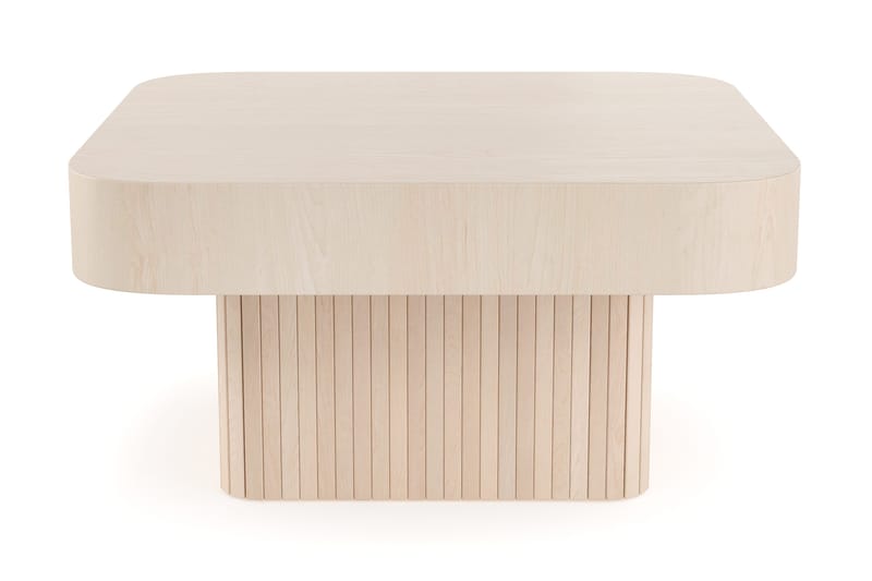 Kopparbo Soffbord 80 cm, Ljust vitlaserat ekträ