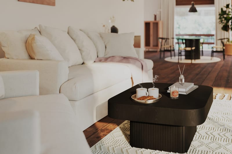 Kopparbo Soffbord 80 cm Svart - Svart trä - Möbler - Vardagsrum - Soffbord & vardagsrumsbord - Soffbord