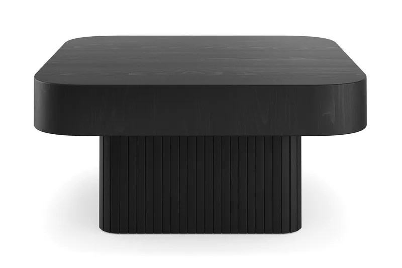 Kopparbo Soffbord 80 cm Svart, Svartlaserad ek