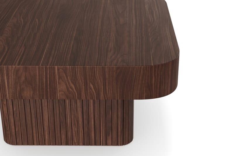 Kopparbo soffbord 80 cm Valnöt - Mörkbrunt valnötsträ - Möbler - Vardagsrum - Soffbord & vardagsrumsbord - Soffbord