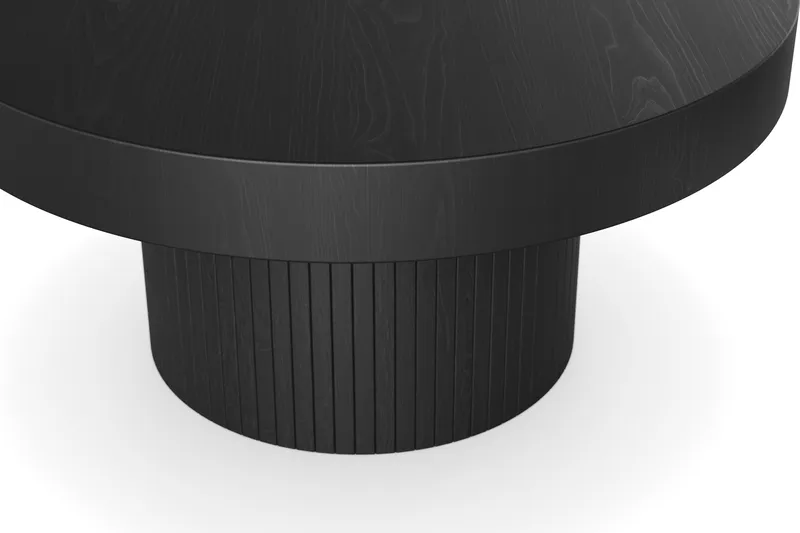 Kopparbo Soffbord 90 cm Runt Svart - Svart trä - Möbler - Vardagsrum - Soffbord & vardagsrumsbord - Soffbord