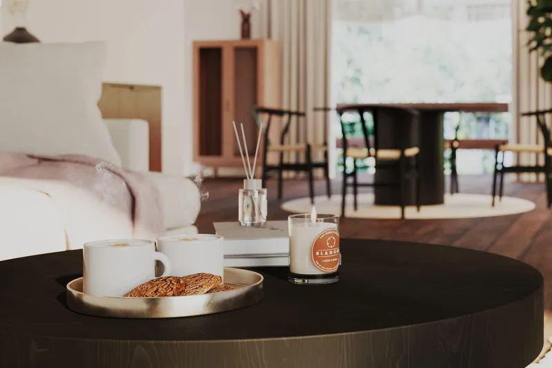 Kopparbo Soffbord 90 cm Runt Svart - Svart trä - Möbler - Vardagsrum - Soffbord & vardagsrumsbord - Soffbord