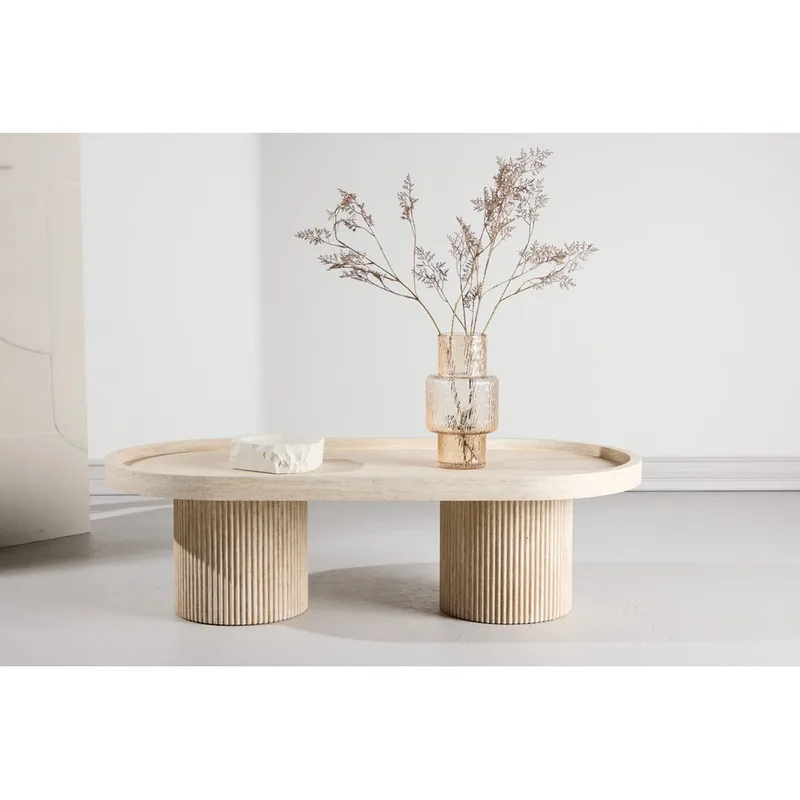 Soffbord Krille - Beige - Möbler - Vardagsrum - Soffbord & vardagsrumsbord - Soffbord