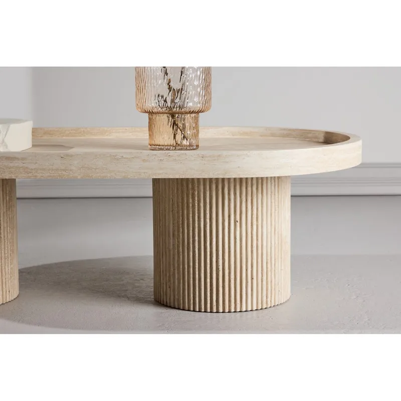 Soffbord Krille - Beige - Möbler - Vardagsrum - Soffbord & vardagsrumsbord - Soffbord