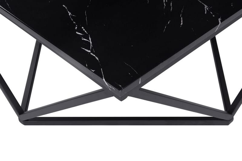 Kubsch Kaffebord Marmormönster - Svart - Möbler - Vardagsrum - Soffbord & vardagsrumsbord - Soffbord