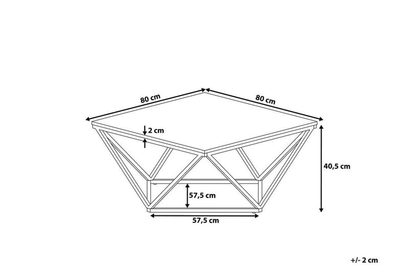 Kubsch Soffbord Svart Marmormönster - Svart - Möbler - Vardagsrum - Soffbord & vardagsrumsbord - Soffbord
