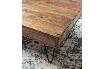 Langner Soffbord 117 cm med Förvaring 2 Lådor + Hyllor - Möbler - Vardagsrum - Soffbord & vardagsrumsbord - Soffbord
