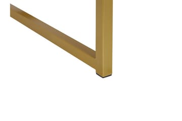 Largona 40 cm Kvadratiskt Soffbord med Lådor i Trä med Metallunderrede - Vit - Möbler - Vardagsrum - Soffbord & vardagsrumsbord - Soffbord
