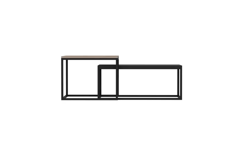 Leka Soffbord 72 cm - Svart - Möbler - Vardagsrum - Soffbord & vardagsrumsbord - Satsbord