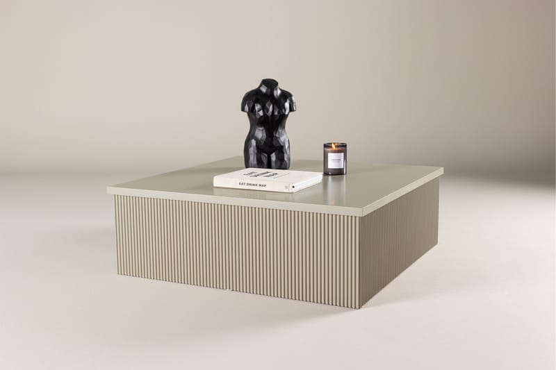 Lenox Soffbord 90x90 cm - Beige - Möbler - Vardagsrum - Soffbord & vardagsrumsbord - Soffbord