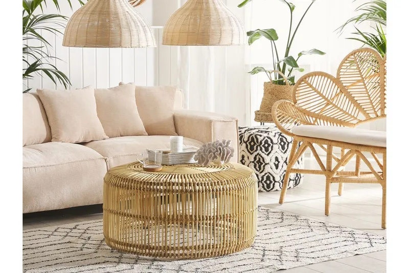 Limni Soffbord 84 cm - Rotting/Ljust Trä - Möbler - Vardagsrum - Soffbord & vardagsrumsbord - Soffbord