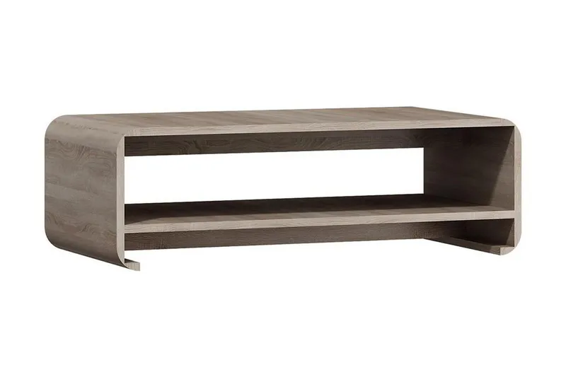 Linksa Soffbord 120 cm med Förvaring Hylla NO_BRAND Beige||Grey