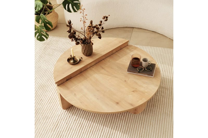 Louvrall Soffbord 90 cm - Ek - Möbler - Vardagsrum - Soffbord & vardagsrumsbord - Satsbord