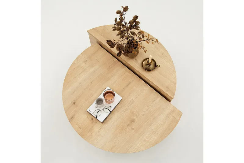 Louvrall Soffbord 90 cm - Ek - Möbler - Vardagsrum - Soffbord & vardagsrumsbord - Satsbord