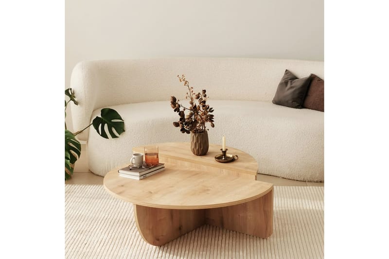 Louvrall Soffbord 90 cm - Ek - Möbler - Vardagsrum - Soffbord & vardagsrumsbord - Satsbord