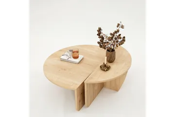 Louvrall Soffbord 90 cm - Ek - Möbler - Vardagsrum - Soffbord & vardagsrumsbord - Satsbord