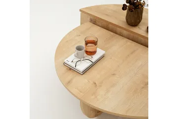Louvrall Soffbord 90 cm - Ek - Möbler - Vardagsrum - Soffbord & vardagsrumsbord - Satsbord