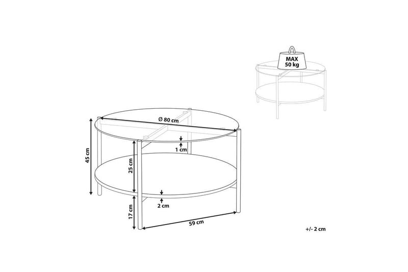 Soffbord Lovell Silver/ljust trä - Silver/ljust trä - Möbler - Vardagsrum - Soffbord & vardagsrumsbord - Soffbord
