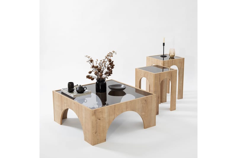 Lowan Soffbord 80 cm - Brun - Möbler - Vardagsrum - Soffbord & vardagsrumsbord - Soffbord