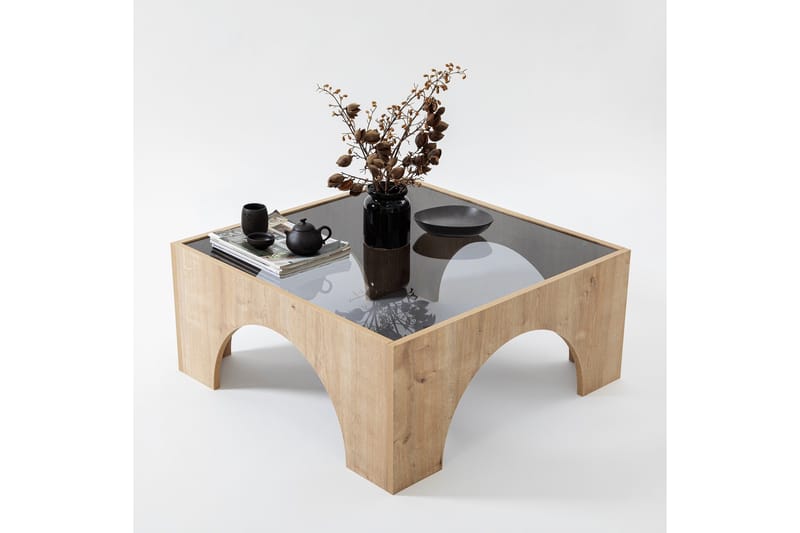 Lowan Soffbord 80 cm - Brun - Möbler - Vardagsrum - Soffbord & vardagsrumsbord - Soffbord