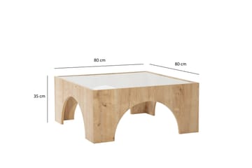 Lowan Soffbord 80 cm - Ek - Möbler - Vardagsrum - Soffbord & vardagsrumsbord - Soffbord