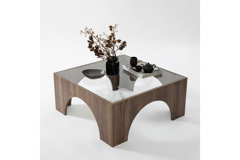 Lowan Soffbord 80 cm - Mörkbrun - Möbler - Vardagsrum - Soffbord & vardagsrumsbord - Soffbord