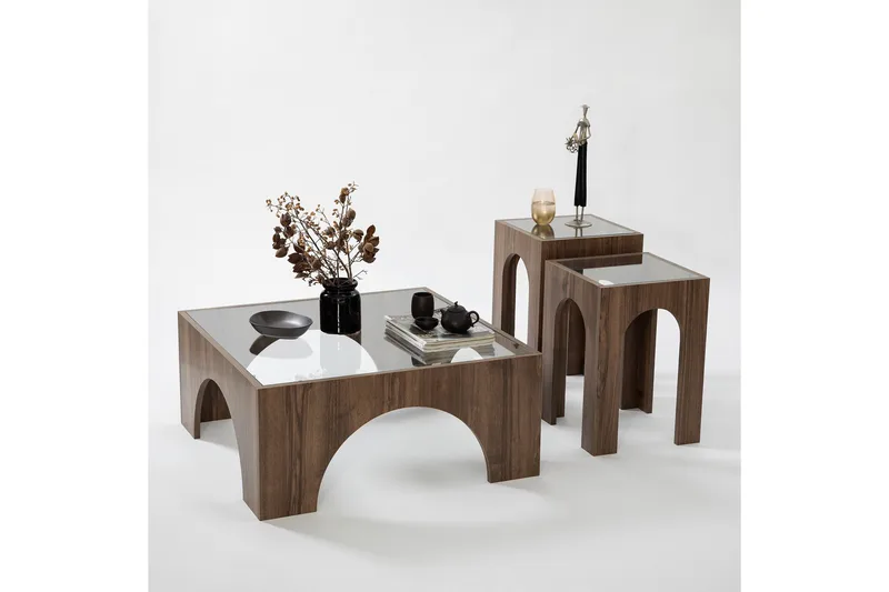 Lowan Soffbord 80 cm - Mörkbrun - Möbler - Vardagsrum - Soffbord & vardagsrumsbord - Soffbord