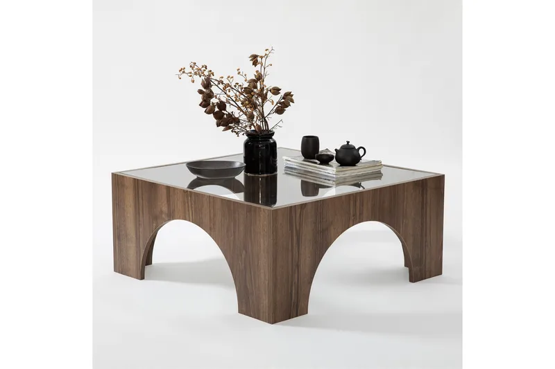 Lowan Soffbord 80 cm - Mörkbrun - Möbler - Vardagsrum - Soffbord & vardagsrumsbord - Soffbord