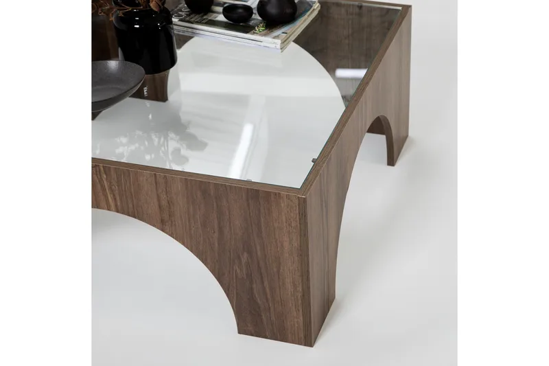 Lowan Soffbord 80 cm - Mörkbrun - Möbler - Vardagsrum - Soffbord & vardagsrumsbord - Soffbord