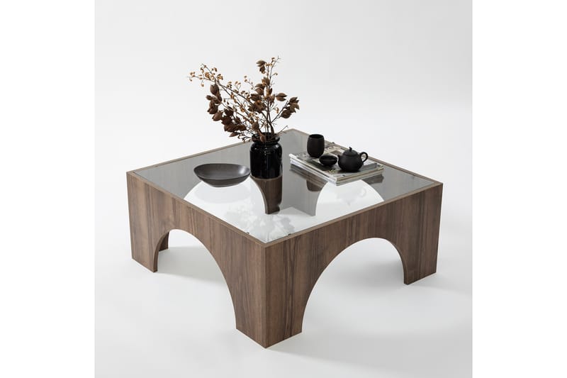 Lowan Soffbord 80 cm Mörkbrun - Möbler - Vardagsrum - Soffbord & vardagsrumsbord - Soffbord