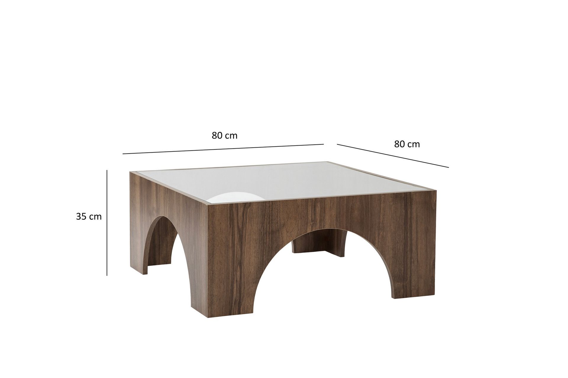 Lowan Soffbord 80 cm Mörkbrun - Möbler - Vardagsrum - Soffbord & vardagsrumsbord - Soffbord