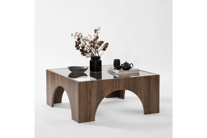 Lowan Soffbord 80 cm, Mörkbrun